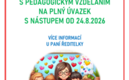 Nabídka zaměstnání v MŠ