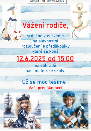 Rozloučení s předškoláky